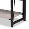 Baxton Studio Lakota Modern Industrial Light Grey Finished Wood and Black Metal 4-Tier Display Shelf 206-12091 - alternate 9